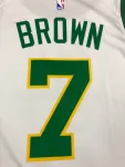 Boston Celtics Jaylen Brown #7 Platinum Men’s Jersey