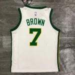 Boston Celtics Jaylen Brown #7 Platinum Men’s Jersey