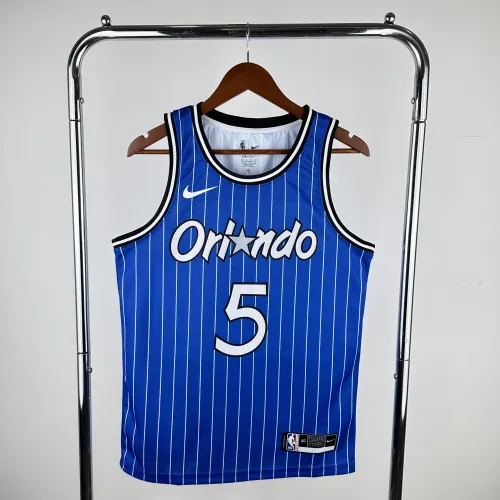 Camisa masculina Orlando Magic Classic Blue Paolo Banchero #5