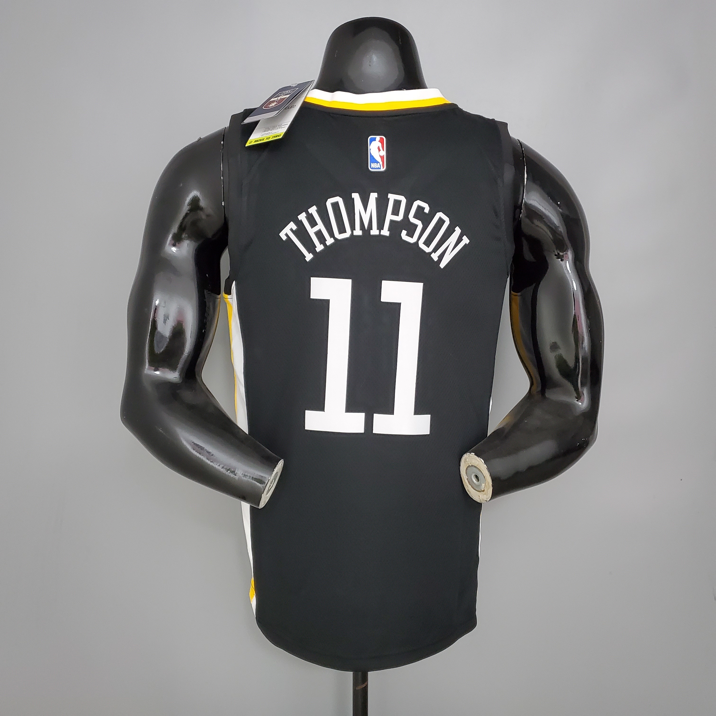 2019/20 Golden State Warriors City Edition V-Neck Black Klay Thompson #11 Men#8217;s Jersey