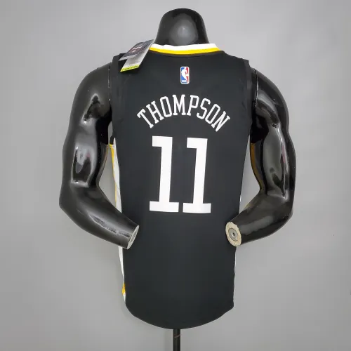 2019/20 Golden State Warriors City Edition V-Neck Black Klay Thompson #11 Men’s Jersey