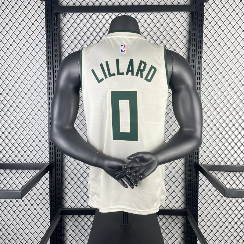 2019/20 Milwaukee Bucks Damian Lillard #0 Men’s Jersey