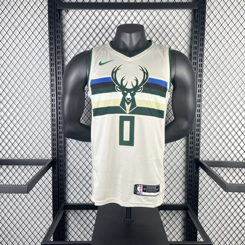 2019/20 Milwaukee Bucks Damian Lillard #0 Men’s Jersey