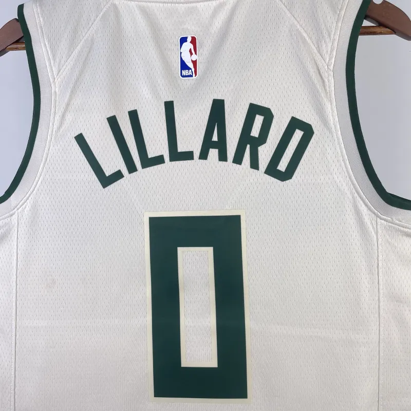 2019/20 Milwaukee Bucks Damian Lillard #0 Men’s Jersey