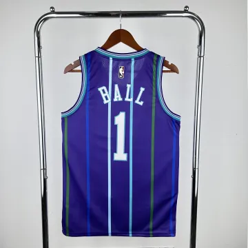 2020-21 Charlotte Hornets Classic Purple LaMelo Ball #1 Men's Jersey