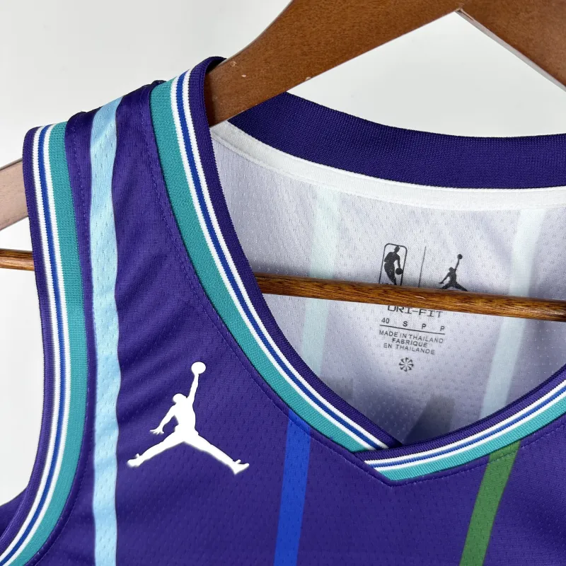 2020-21 Charlotte Hornets Classic Purple LaMelo Ball #1 Men’s Jersey