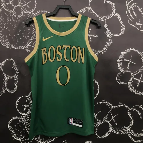 2020/21 Boston Celtics City Edition Jayson Tatum #0 Green Men's Jersey