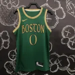 Camiseta de hombre 2020/21 Boston Celtics City Edition Jayson Tatum #0 Verde 2020/21 Boston Celtics City Edition Jayson Tatum #0 Camiseta verde de hombre