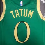 2020/21 Boston Celtics City Edition Jayson Tatum #0 Camiseta verde de hombre
