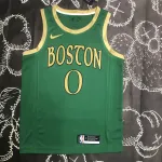 2020/21 Boston Celtics City Edition Jayson Tatum #0 Camiseta verde de hombre