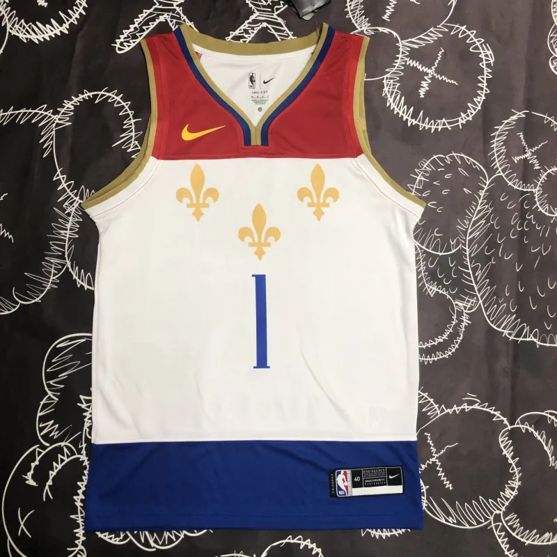 2020-21 New Orleans Pelicans City Edition Zion Williamson #1 Men’s Jersey