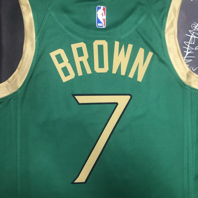 2020/21 Boston Celtics City Edition Jaylen Brown #7 Green Men’s Jersey