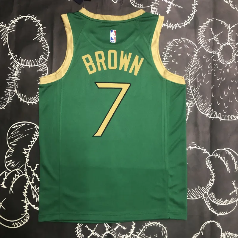 2020/21 Boston Celtics City Edition Jaylen Brown #7 Green Men’s Jersey