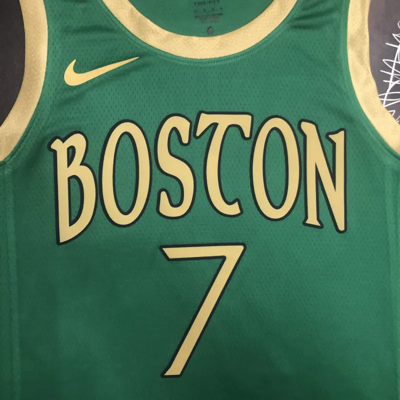 2020/21 Boston Celtics City Edition Jaylen Brown #7 Green Men’s Jersey