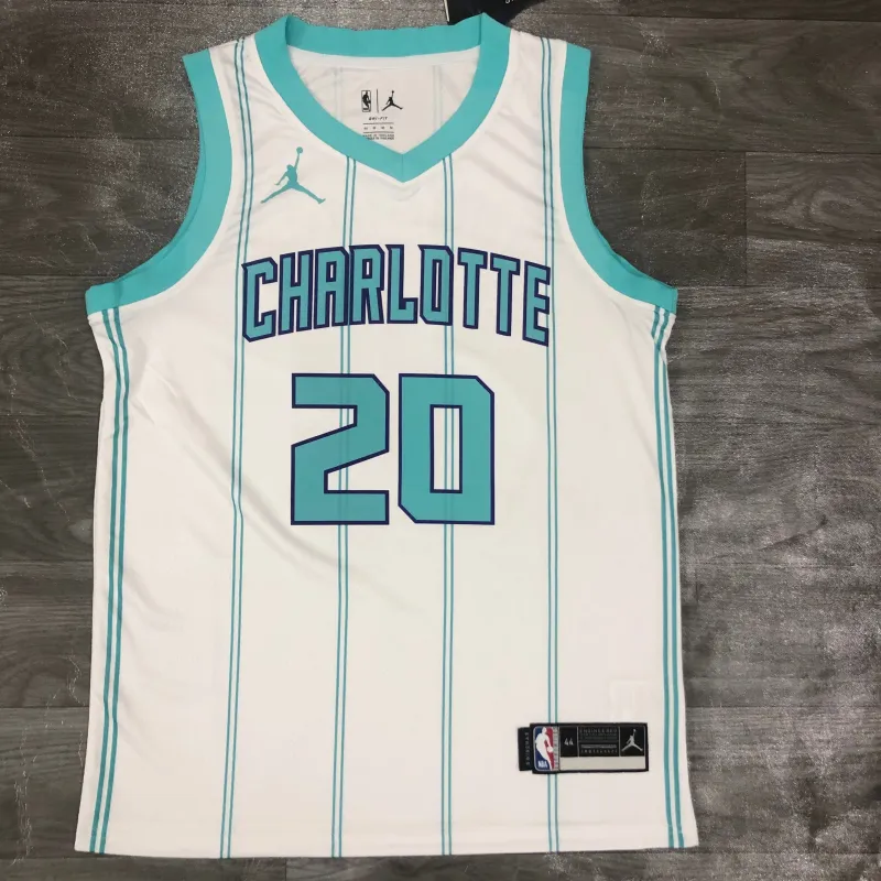 2020-21 Charlotte Hornets White Gordon Hayward #20 Men’s Jersey