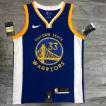 2020/21 Golden State Warriors V-Neck Blue #33 Men’s Jersey