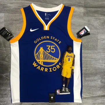 2020/21 Golden State Warriors V-Neck Blue Kevin Durant #35 Men's Jersey