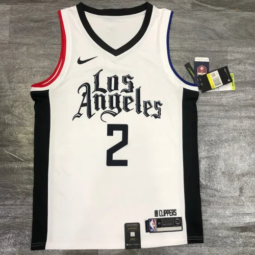 Maglia da uomo LA Clippers City Edition 2020/21 bianca di Kawhi Leonard #2