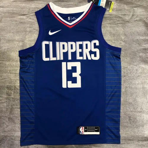 2020/21 LA Clippers Edição limitada azul Paul George #13 Camisola para homem