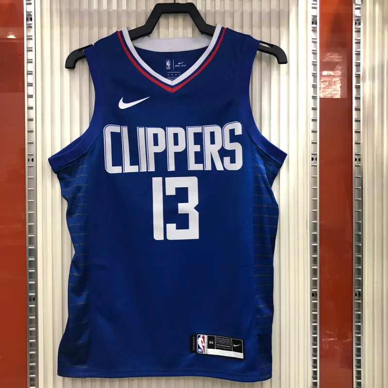 Maglia da uomo 20/21 LA Clippers Edizione Limitata Paul George Blu #13