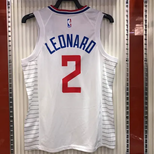 2020/21 LA Clippers Edição Limitada Branca Kawhi Leonard #2 Camisola para Homem