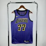 2021/22 Los Angeles Lakers Luka Doncic #77 Paars Herenshirt 2021/22 Los Angeles Lakers Luka Doncic #77 Purple Men’s Jersey