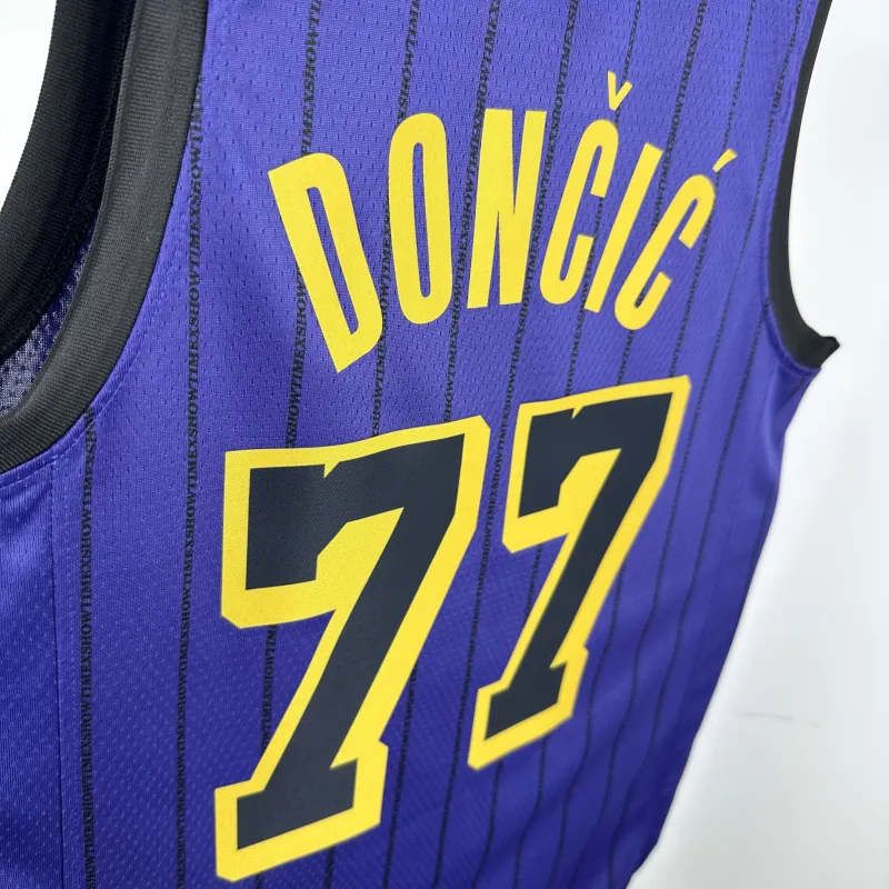 2021/22 Los Angeles Lakers Luka Doncic #77 Purple Men’s Jersey