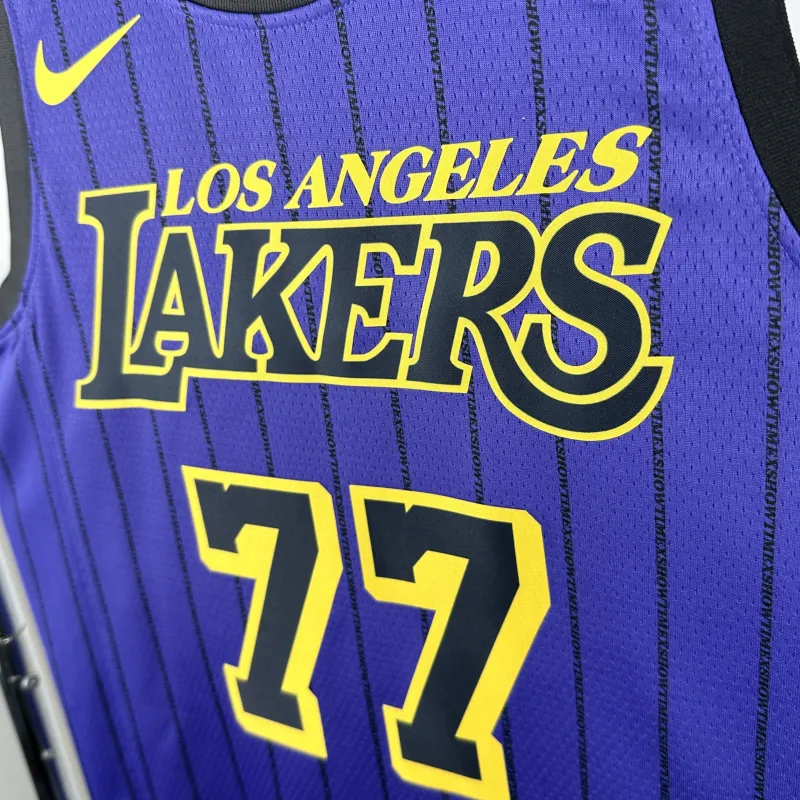 2021/22 Los Angeles Lakers Luka Doncic #77 Purple Men’s Jersey