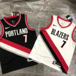 2021/22 Portland Trail Blazers Maglia nera Shaedon Sharpe #7 Uomo