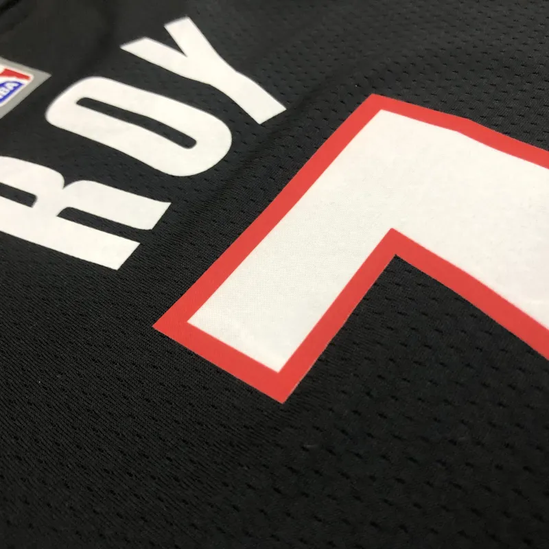 2021/22 Portland Trail Blazers Maglia nera Shaedon Sharpe #7 Uomo