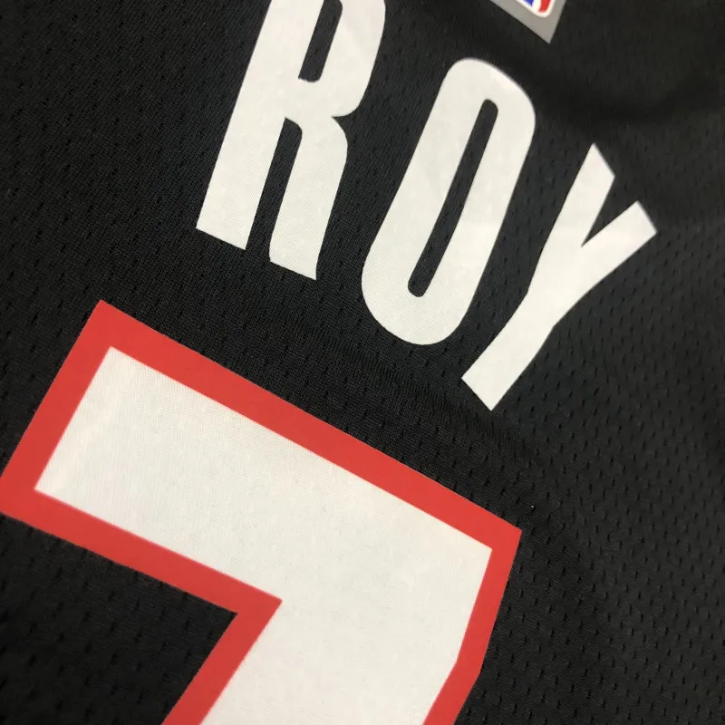 2021/22 Portland Trail Blazers Maglia nera Shaedon Sharpe #7 Uomo