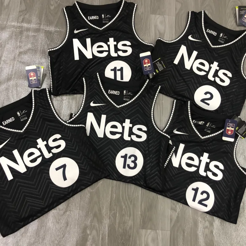 2021/22 Brooklyn Nets Verdiente Edition Kevin Durant #7 Herren Trikot