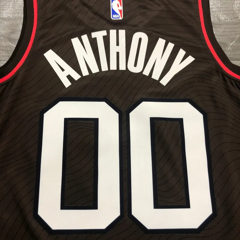 2021/22 Portland Trail Blazers City Edition Carmelo Anthony #00 Maglia da Uomo