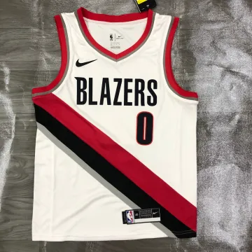 Maglia da uomo 2021/22 Portland Trail Blazers Home White Damian Lillard #0