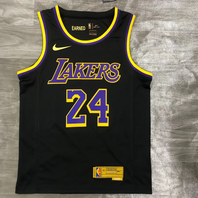 2021/22 Los Angeles Lakers „Earned Edition“ Kobe Bryant #24 Herren-Trikot