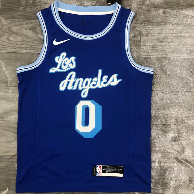2021/22 Los Angeles Lakers Retro Kyle Kuzma #0 Blue Men’s Jersey