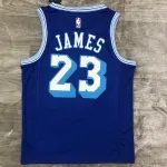 2021/22 Los Angeles Lakers Retro LeBron James #23 Blue Men’s Jersey