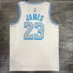 2021/22 Los Angeles Lakers Retro LeBron James #23 White Men’s Jersey