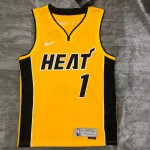 2021/22 Miami Heat Earned Edition Chris Bosh #1 Camisola para homem 2021/22 Miami Heat Earned Edition Chris Bosh #1 Men’s Jersey