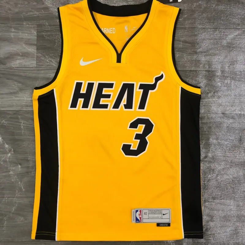 2021/22 Miami Heat Earned Edition Dwyane Wade #3 Men’s Jersey