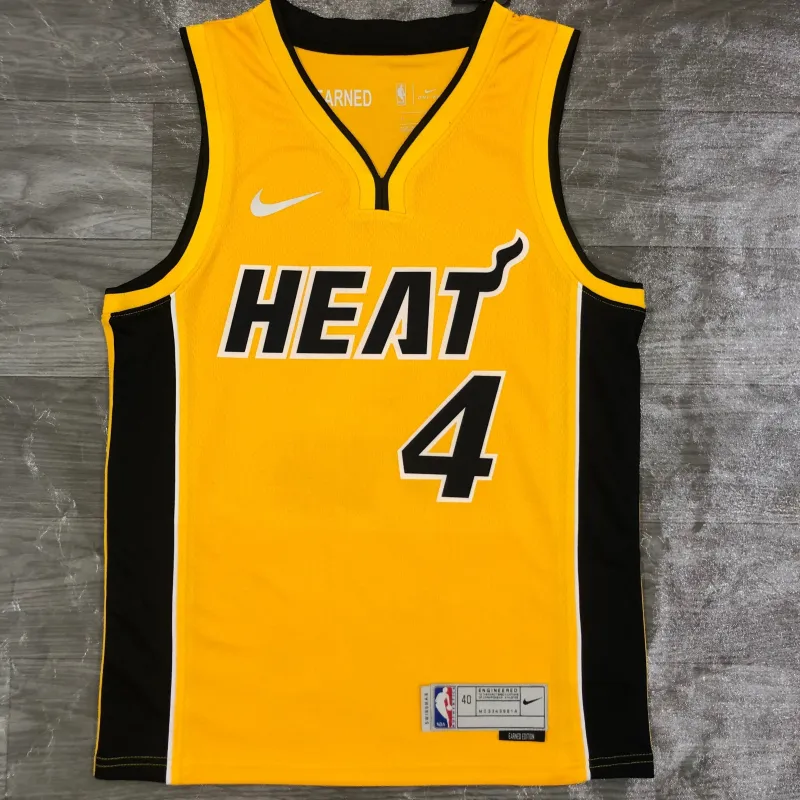 2021/22 Miami Heat „Earned Edition“ Victor Oladipo #4 Herren-Trikot