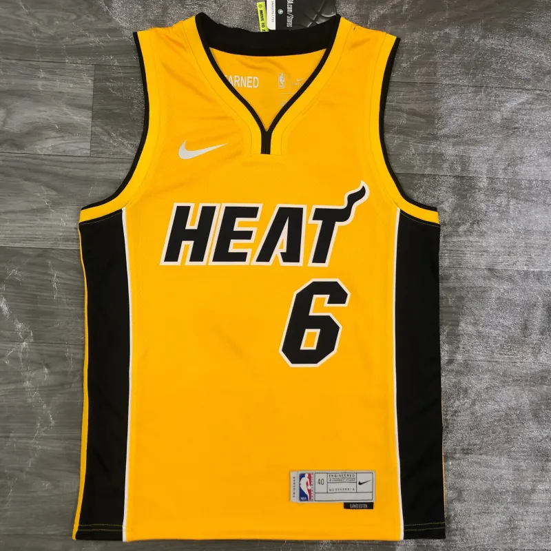 2021/22 Miami Heat Earned Edition LeBron James #6 Men’s Jersey