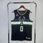 2021/22 Milwaukee Bucks Jordan Edition Damian Lillard #0 Camisola para homem Camisola masculina Damian Lillard #0 dos Milwaukee Bucks, Edição Jordan, 2021/22