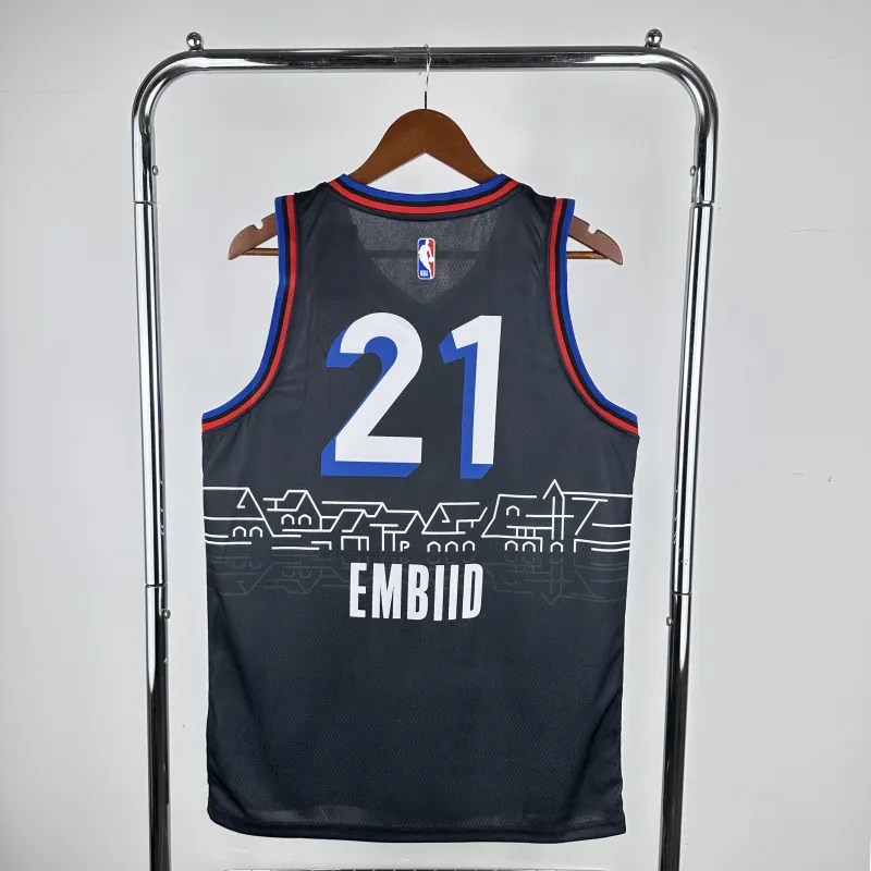 2021/22 Philadelphia 76ers City Edition Joel Embiid #21 Men’s Jersey