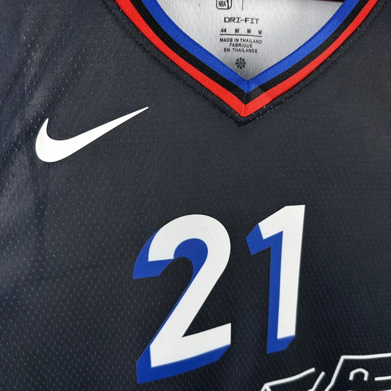 2021/22 Philadelphia 76ers City Edition Joel Embiid #21 Men’s Jersey
