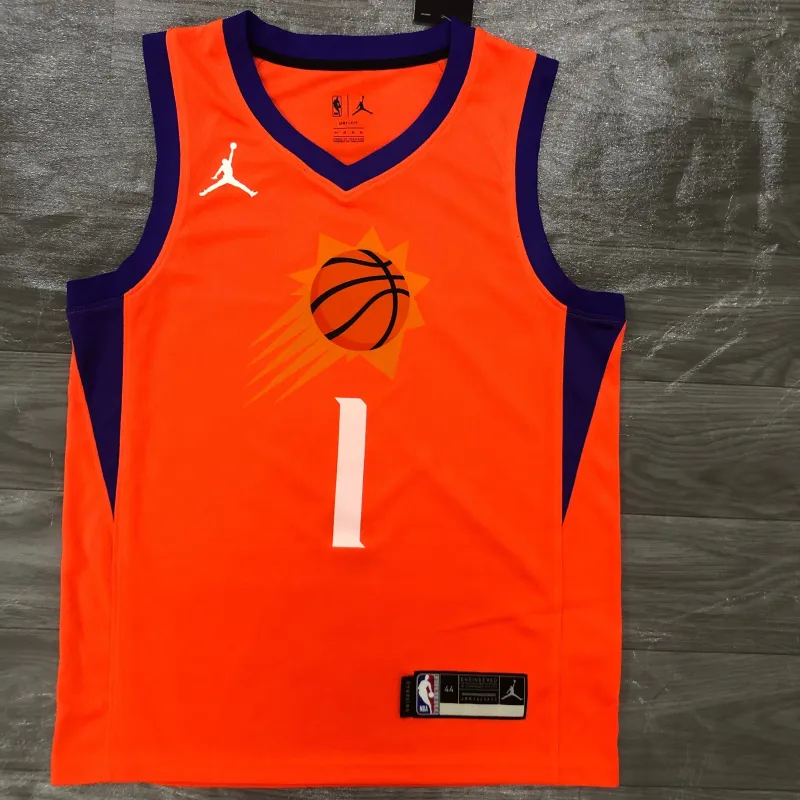 2021/22 Phoenix Suns Orange Devin Booker #1 Men’s Jersey