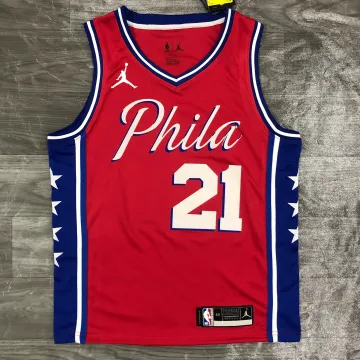 Maillot Hommes 2021/22 Philadelphia 76ers Rouge Joel Embiid #21