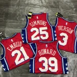 2021/22 Philadelphia 76ers Red Joel Embiid #21 Men’s Jersey