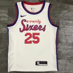 Maillot homme Philadelphia 76ers 2021/22, édition limitée rétro #25