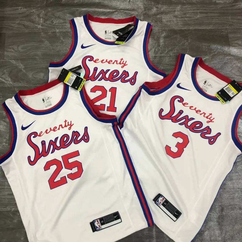 Maillot homme Philadelphia 76ers 2021/22, édition limitée rétro #25